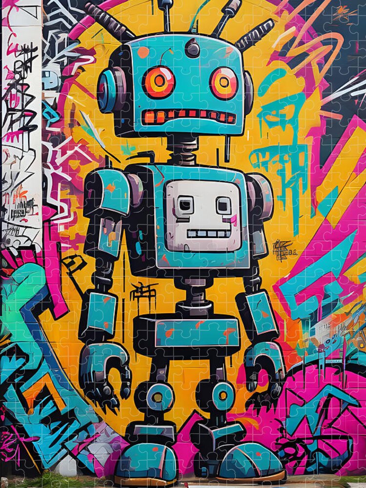 Circuit Splendor: Urban Android Mosaics, Series 7