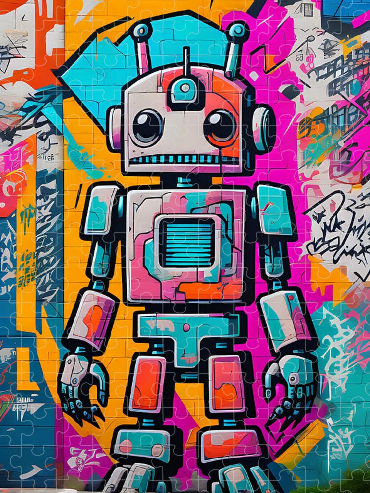 Circuit Splendor: Urban Android Mosaics, Series 8