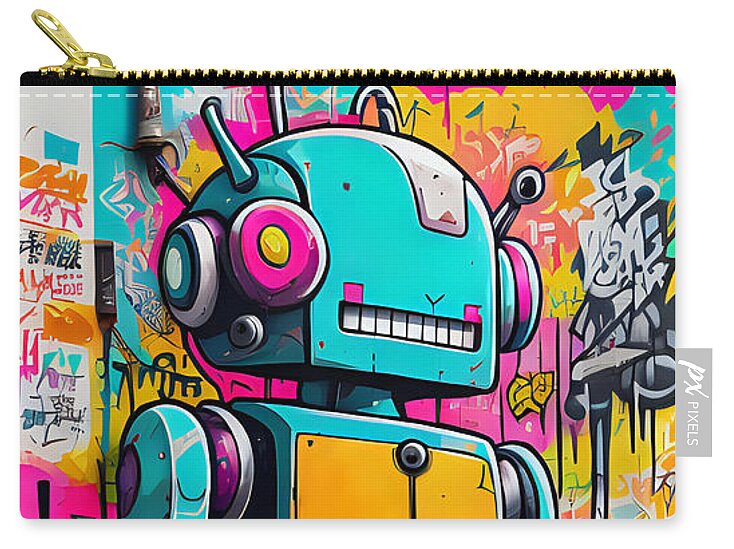 Circuit Splendor Zip Pouch by JB Studio â€” main product image