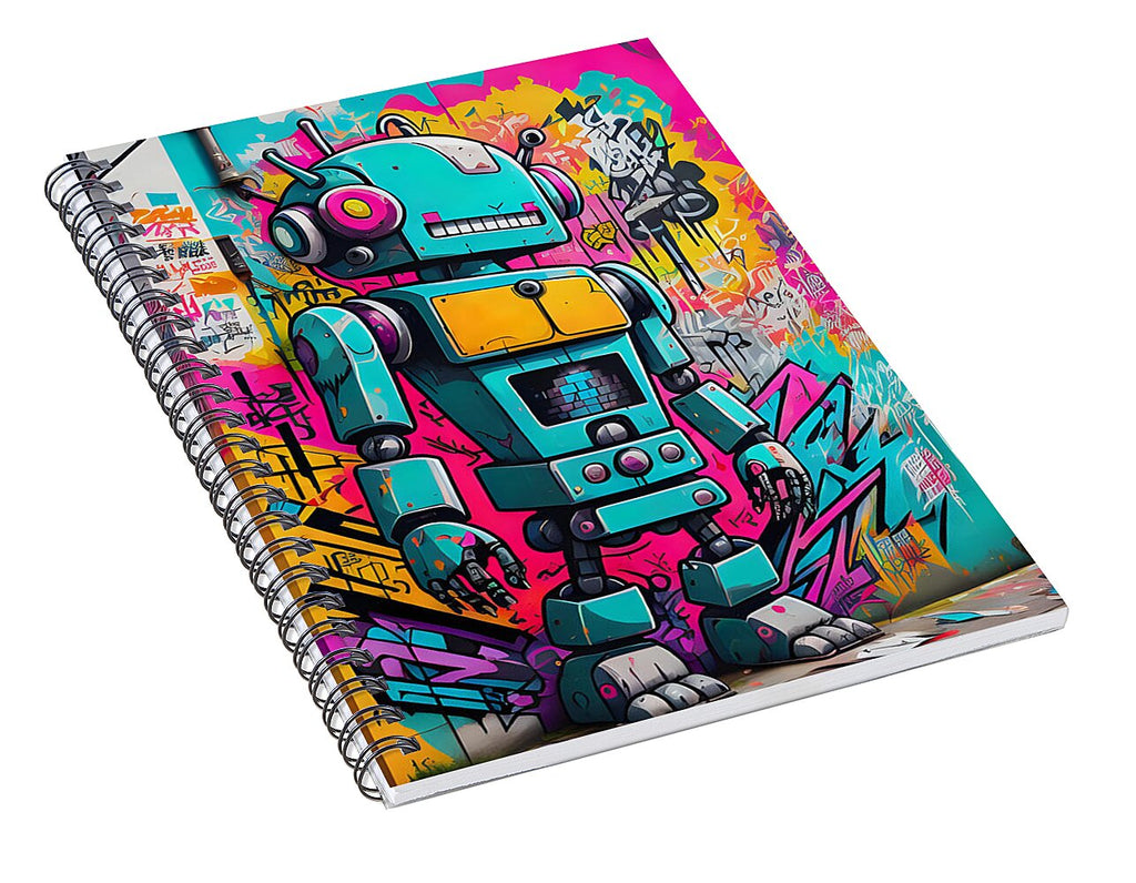 Circuit Splendor Spiral Notebook by JB Studio â€” alternate angle view