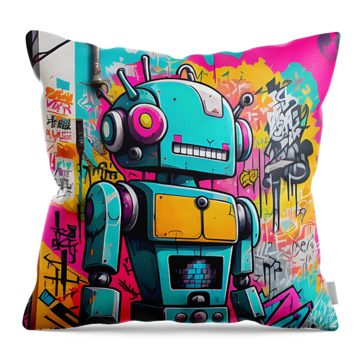 Circuit Splendor Throw Pillow by JB Studio â€” main product image
