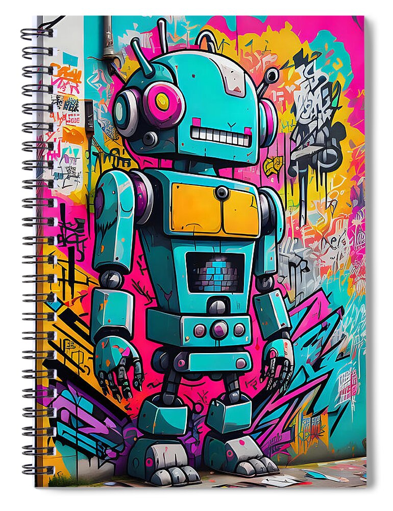 Circuit Splendor Spiral Notebook by JB Studio â€” main product image