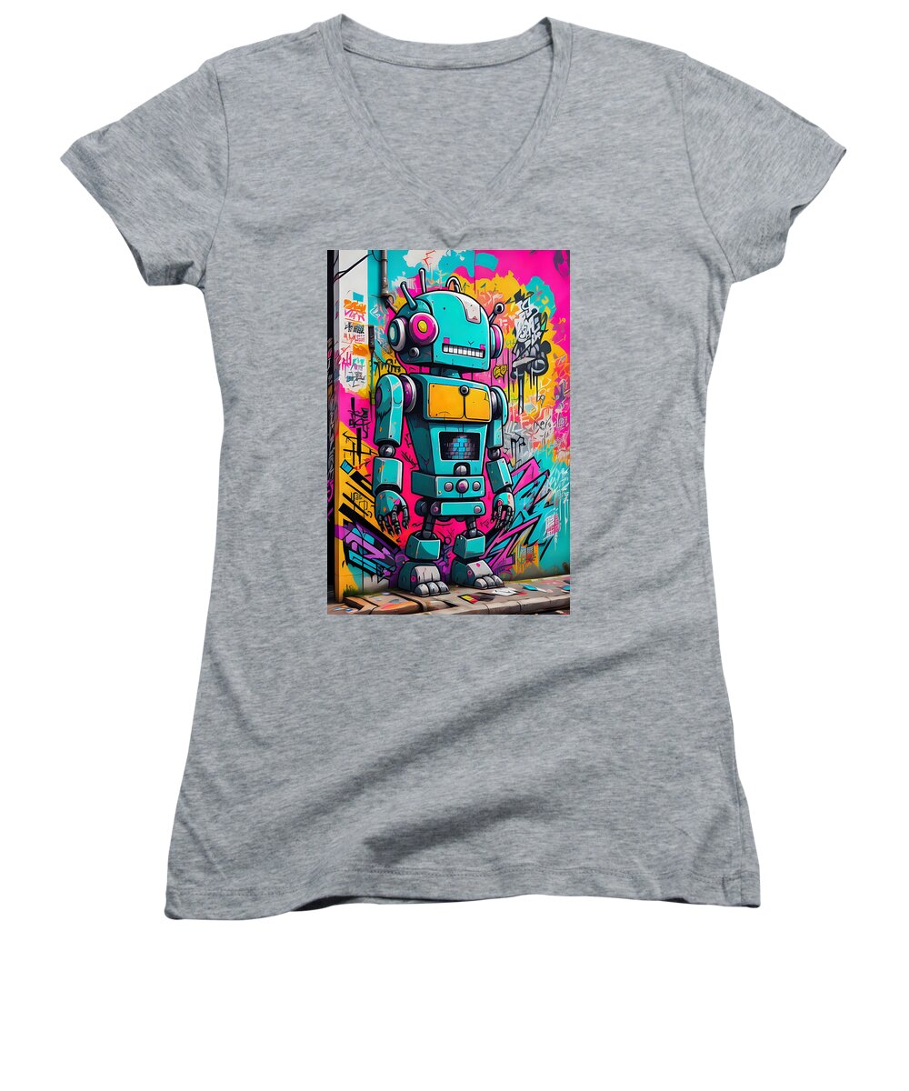 Circuit Splendor Women's V-Neck T-Shirt by JB Studio â€” main product image