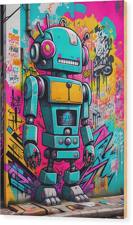 Circuit Splendor Wood Print by JB Studio â€” main product image