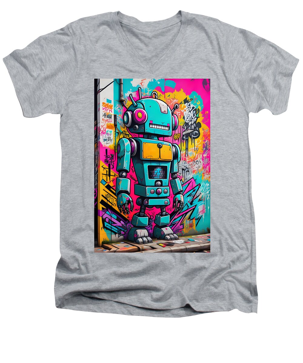Circuit Splendor Men's V-Neck T-Shirt by JB Studio â€” main product image