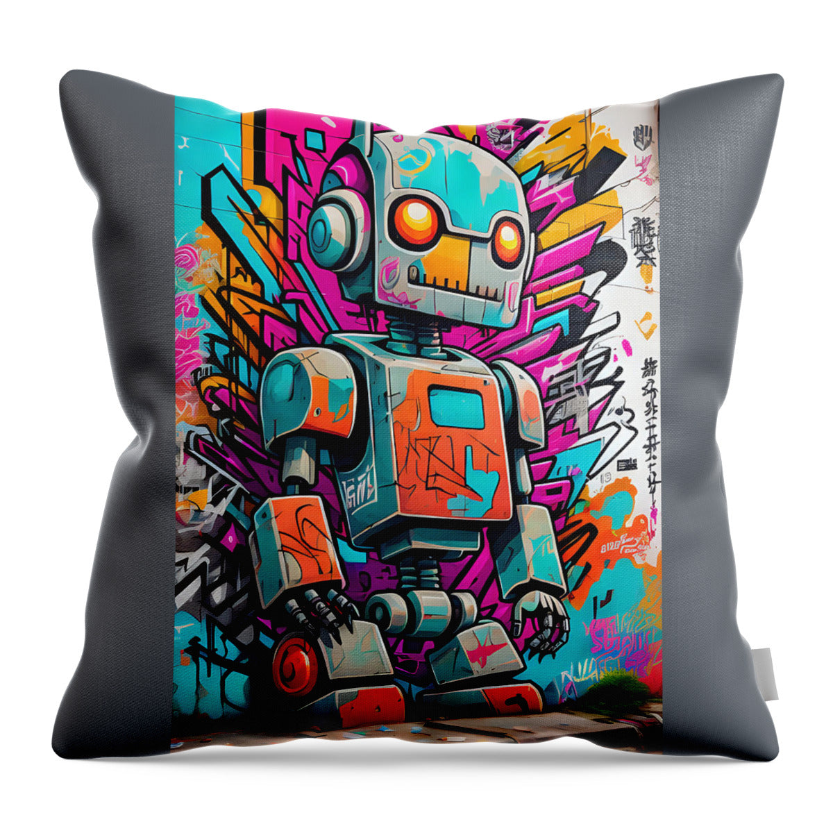 Circuit Splendor Throw Pillow by JB Studio â€” main product image