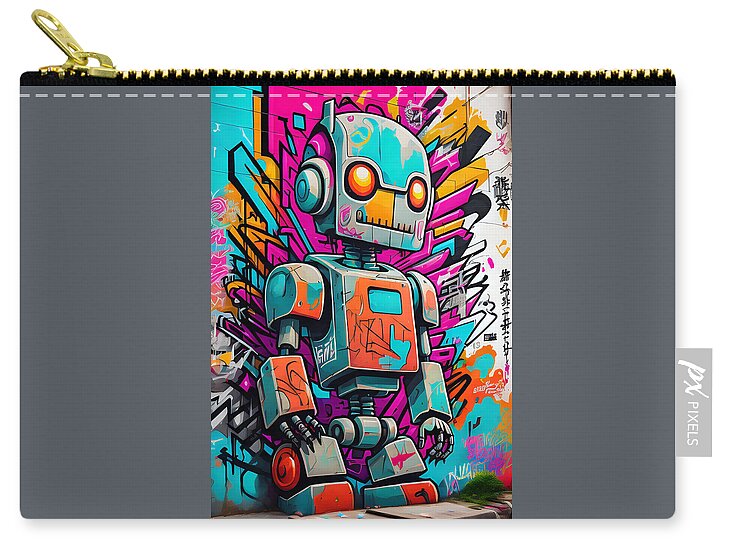 Circuit Splendor Zip Pouch by JB Studio â€” main product image