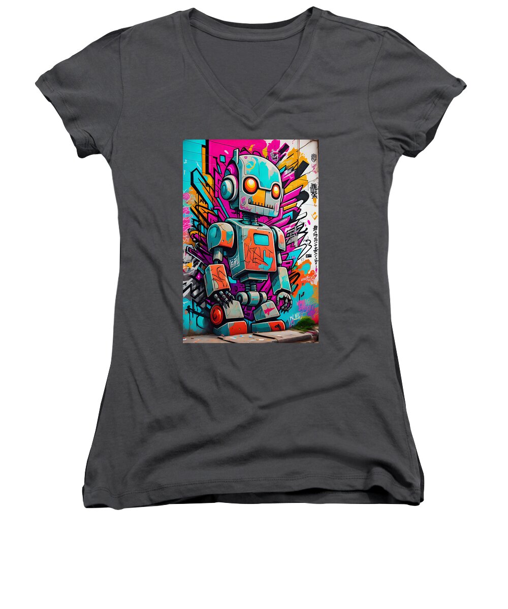 Circuit Splendor Women's V-Neck T-Shirt by JB Studio â€” main product image