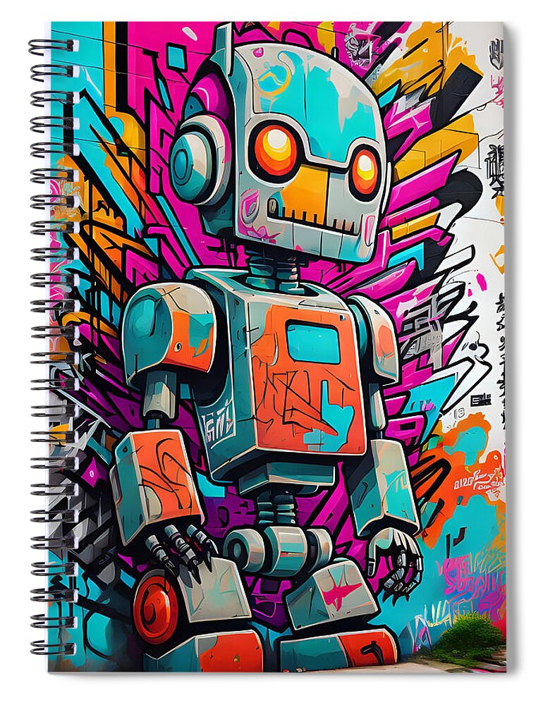 Circuit Splendor Spiral Notebook by JB Studio â€” main product image