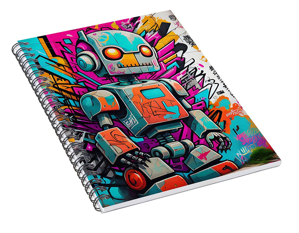 Circuit Splendor Spiral Notebook by JB Studio â€” alternate angle view