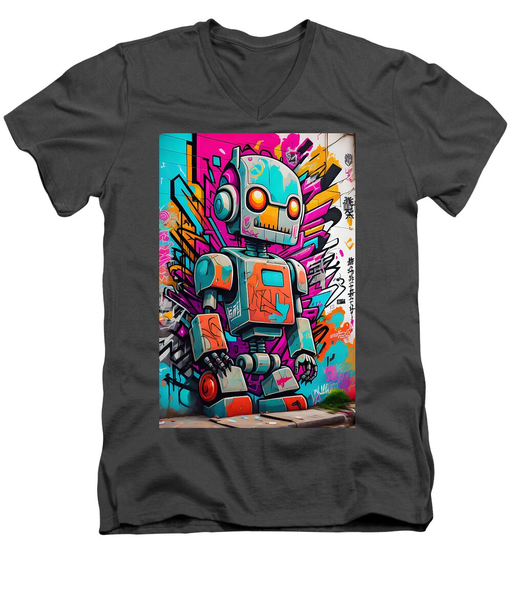 Circuit Splendor Men's V-Neck T-Shirt by JB Studio â€” main product image