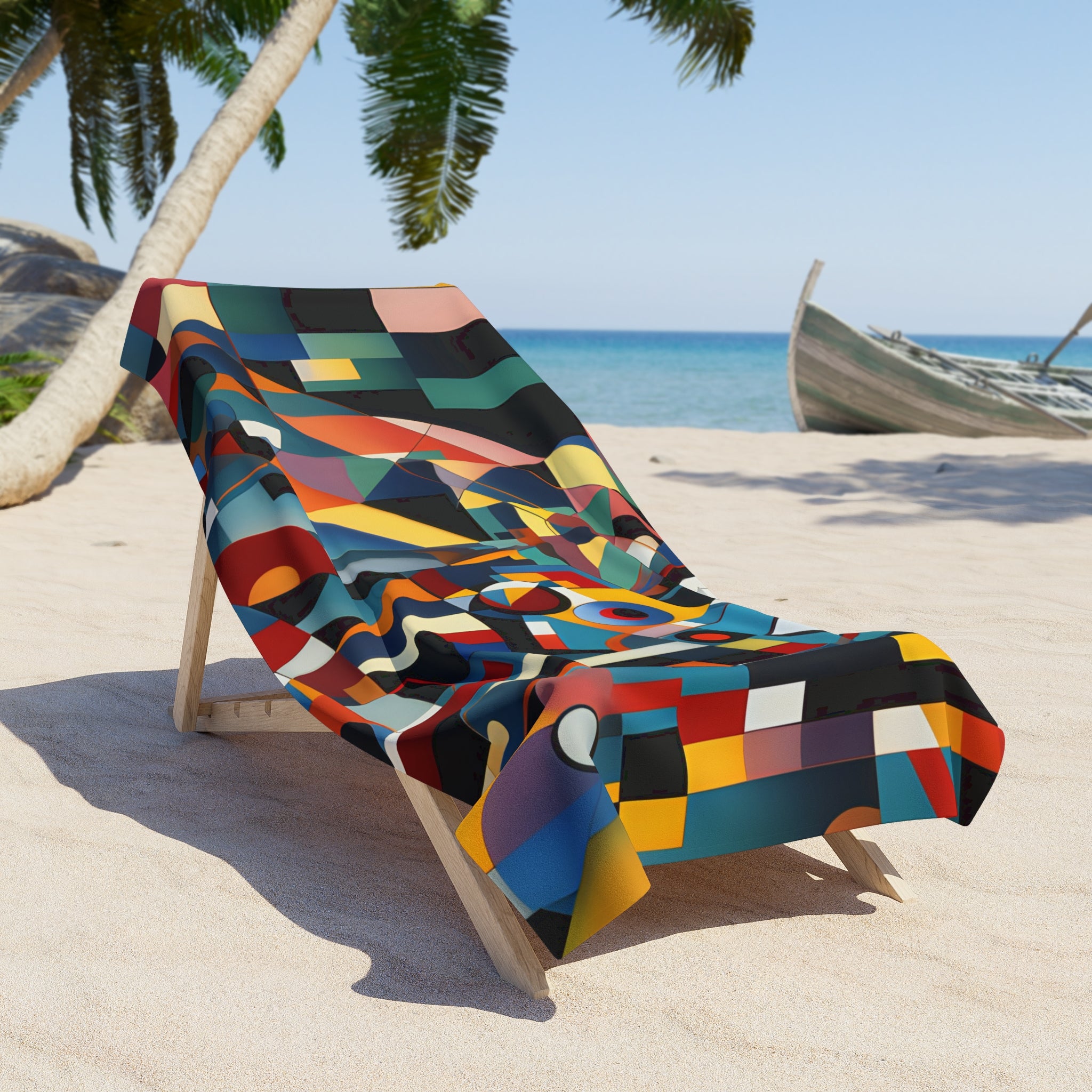 Abstract Reverie Beach Towel by JB Studio â€” close-up detail of artwork