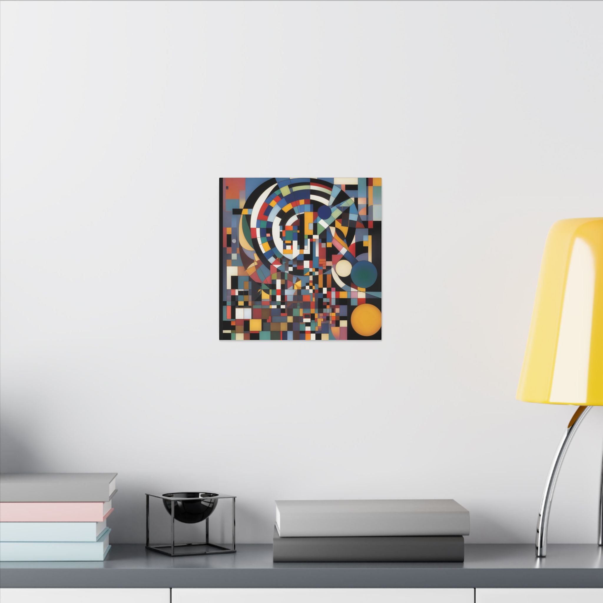 Abstract Reverie #9 gallery-wrapped canvas print â€” color wave abstract in indigo and rose, JB Studio â€” view 211