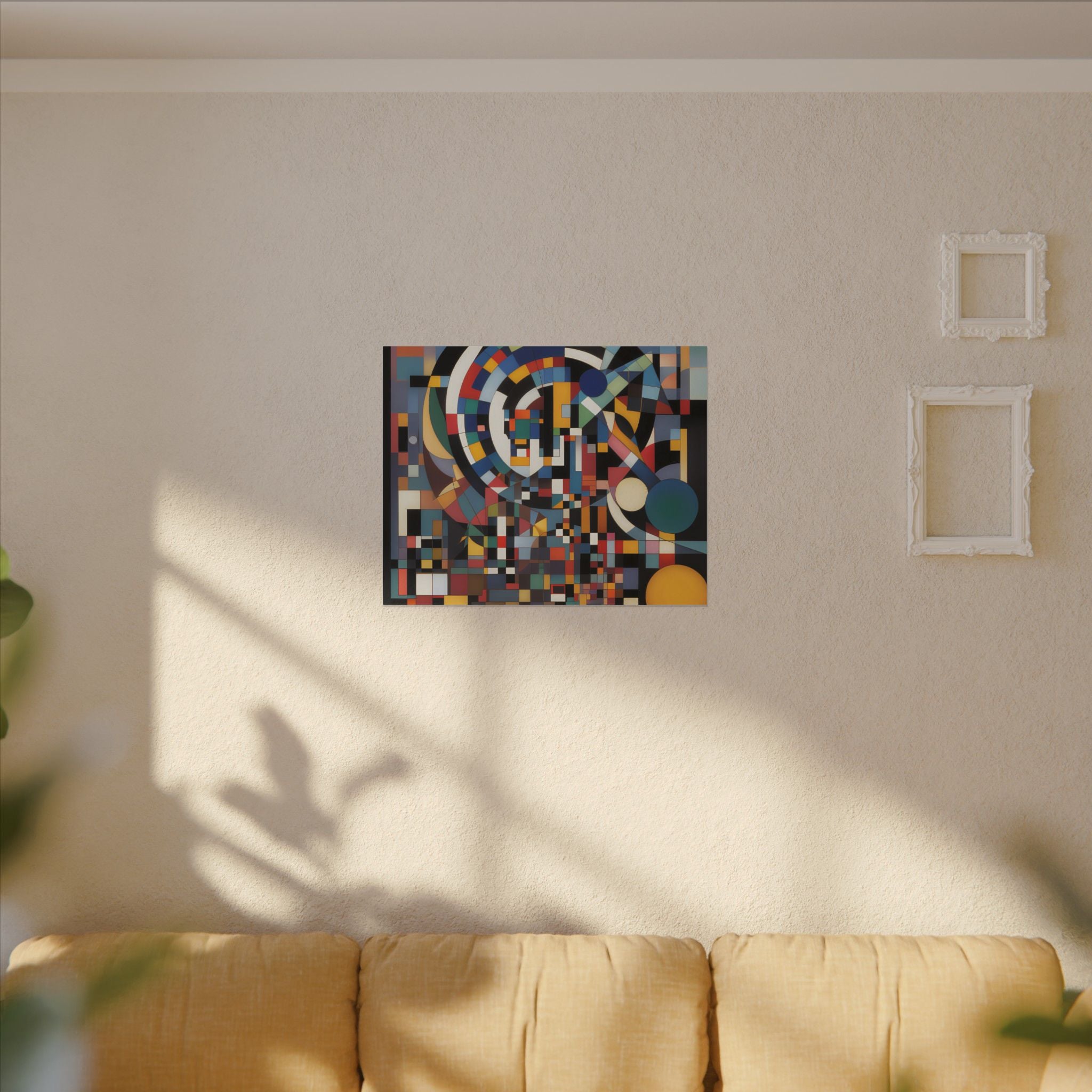 Abstract Reverie #9 gallery-wrapped canvas print â€” color wave abstract in indigo and rose, JB Studio â€” view 111