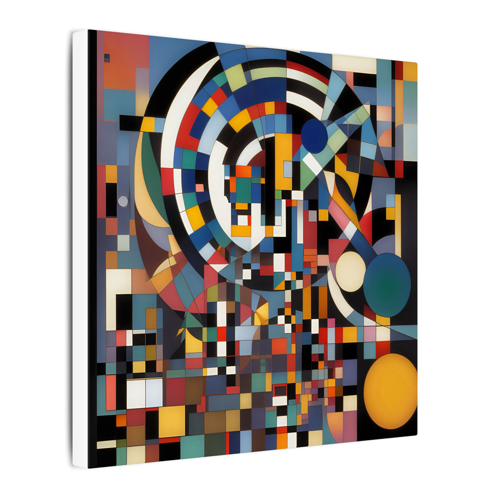 Abstract Reverie #9 gallery-wrapped canvas print â€” color wave abstract in indigo and rose, JB Studio â€” view 155