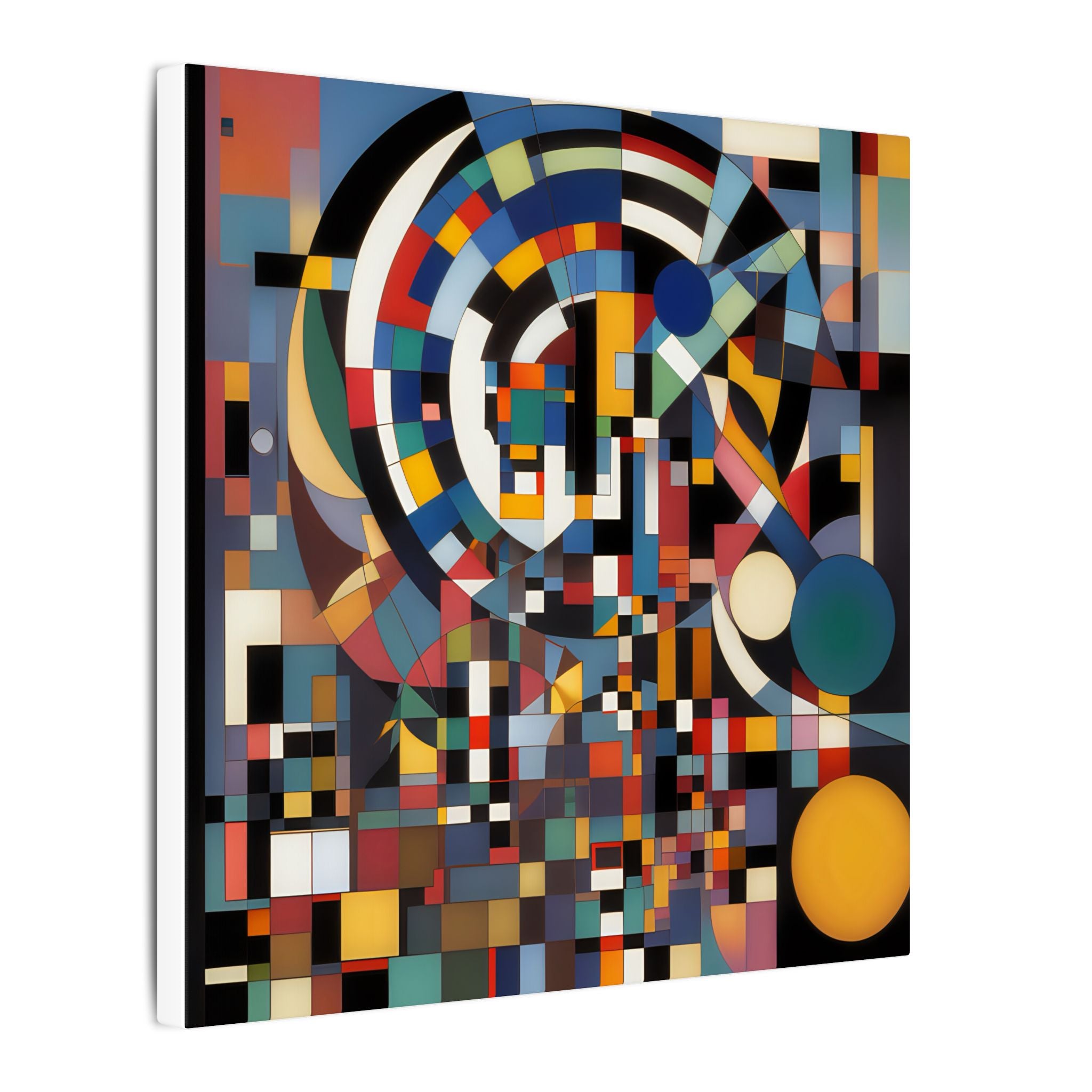 Abstract Reverie #9 gallery-wrapped canvas print â€” color wave abstract in indigo and rose, JB Studio â€” view 209