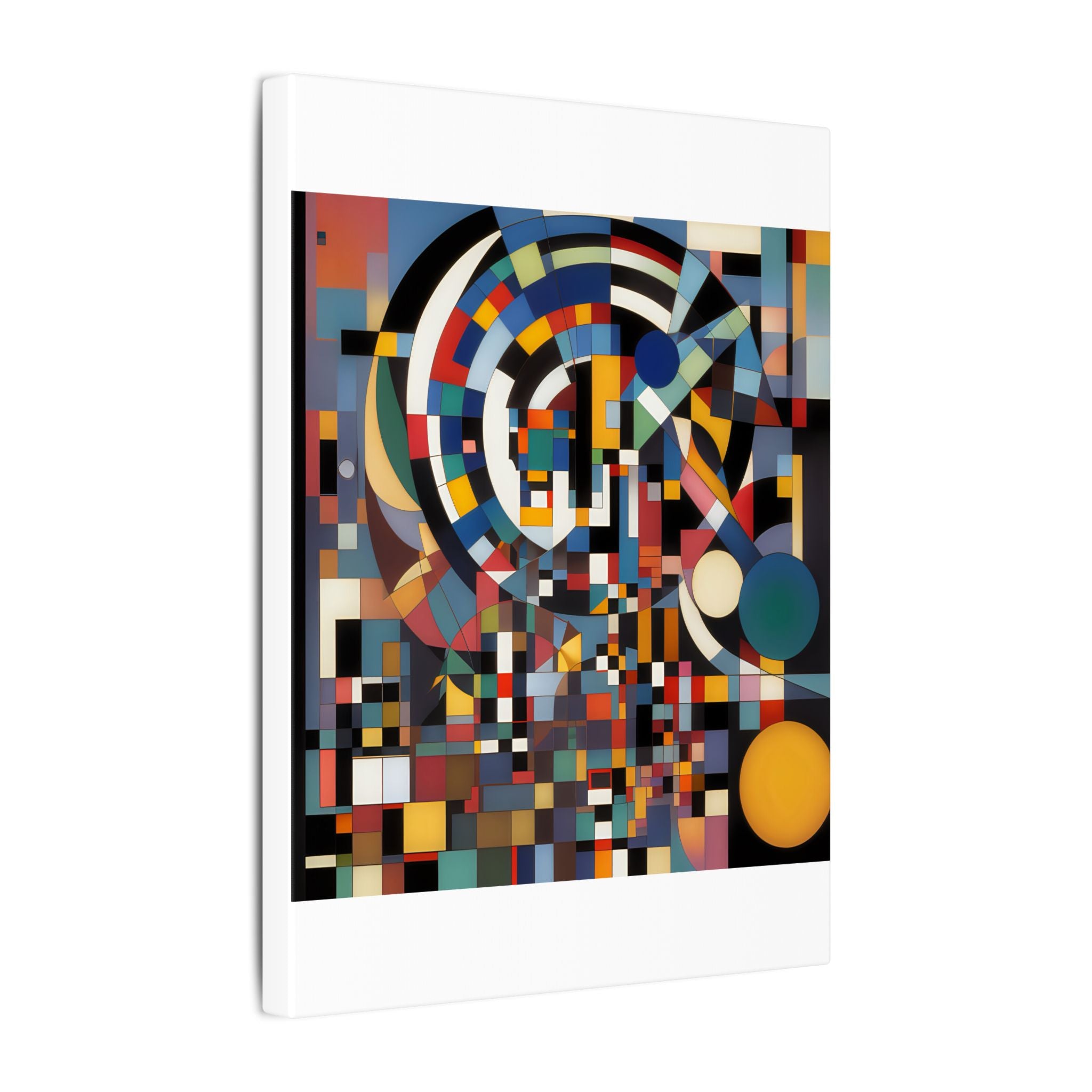 Abstract Reverie #9 gallery-wrapped canvas print â€” color wave abstract in indigo and rose, JB Studio â€” view 176