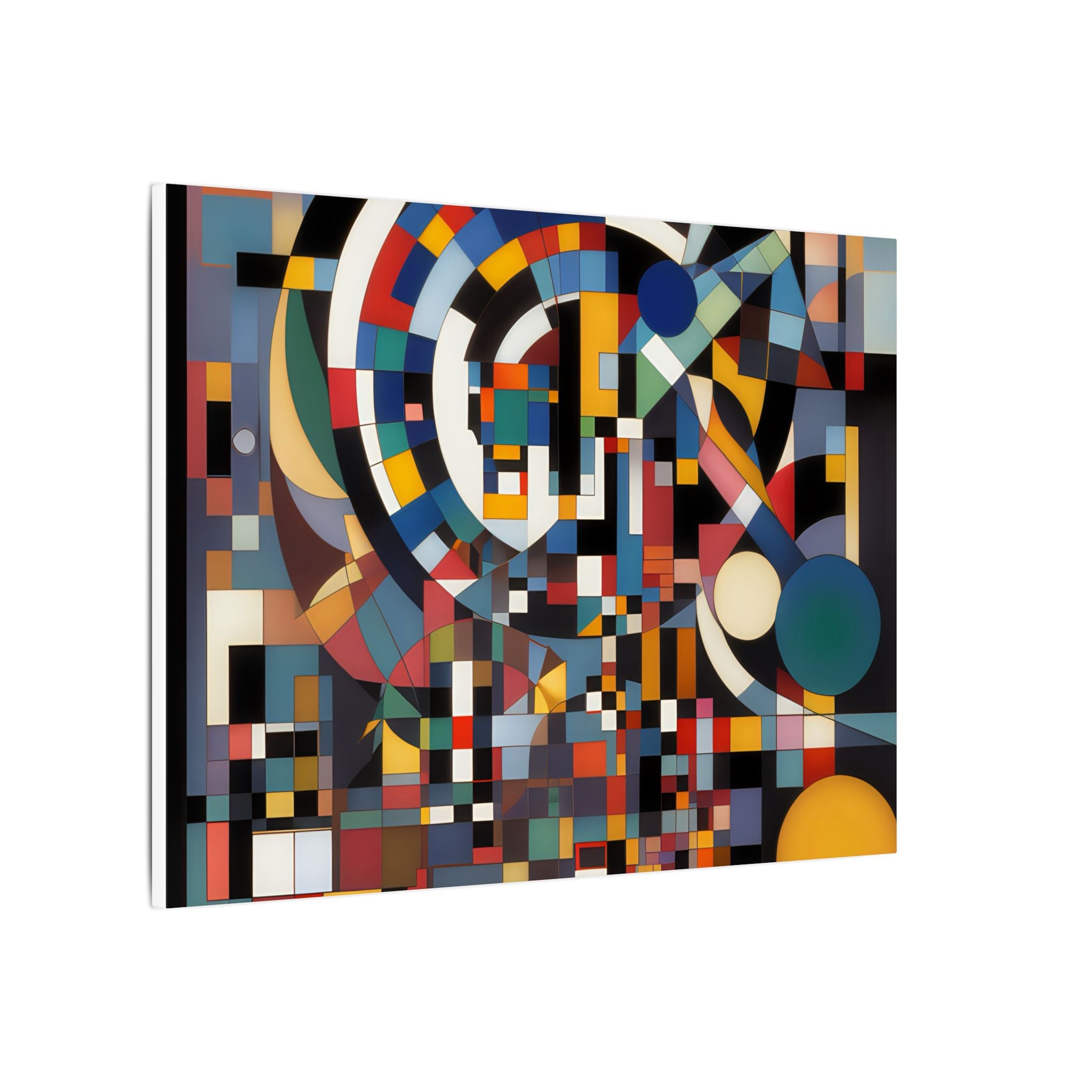 Abstract Reverie #9 gallery-wrapped canvas print â€” color wave abstract in indigo and rose, JB Studio â€” view 188