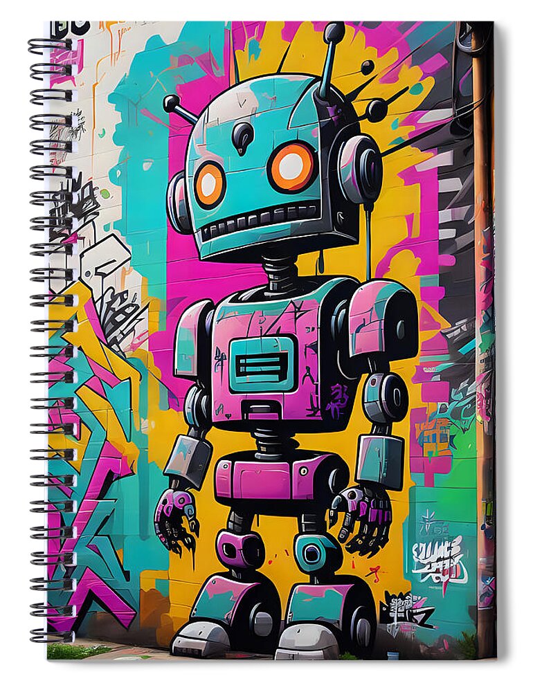 Circuit Splendor Spiral Notebook by JB Studio â€” main product image