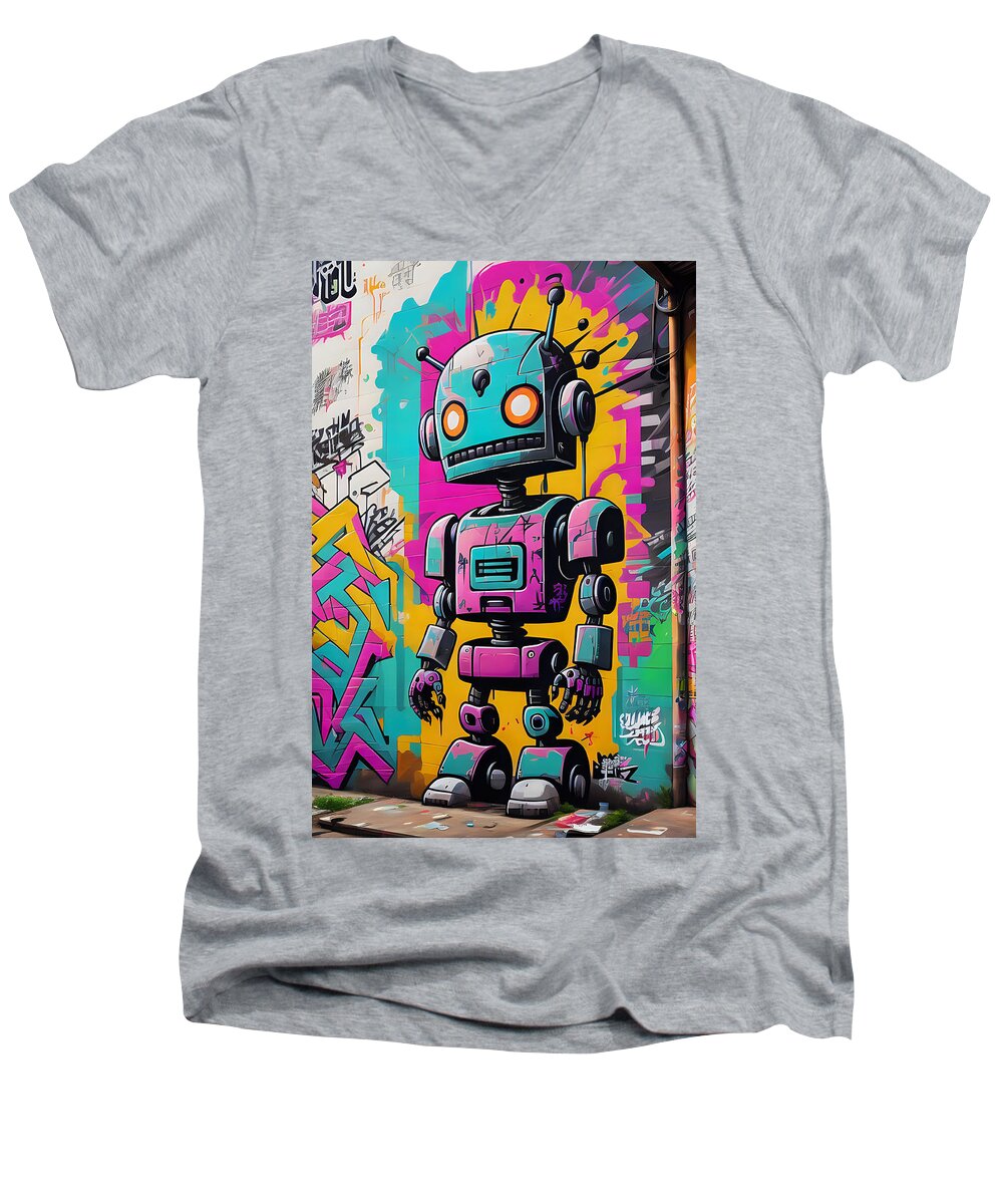 Circuit Splendor Men's V-Neck T-Shirt by JB Studio â€” main product image