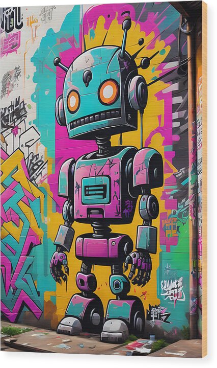 Circuit Splendor Wood Print by JB Studio â€” main product image