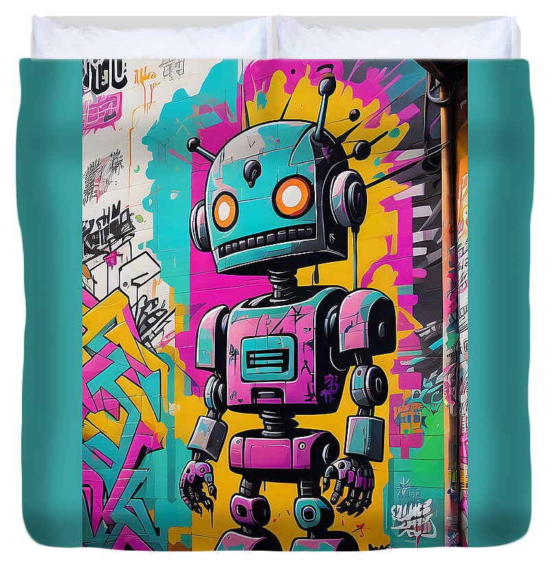 Circuit Splendor Duvet Cover by JB Studio â€” main product image