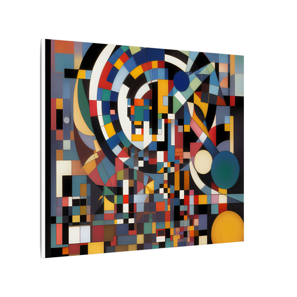 Abstract Reverie #9 gallery-wrapped canvas print â€” color wave abstract in indigo and rose, JB Studio â€” view 95