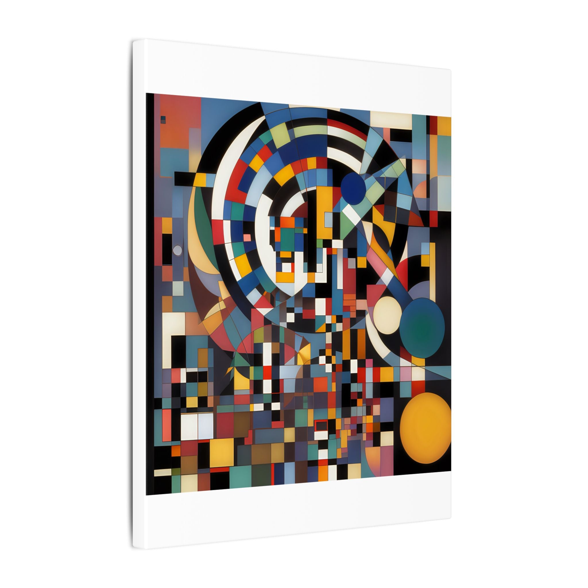 Abstract Reverie #9 gallery-wrapped canvas print â€” color wave abstract in indigo and rose, JB Studio â€” view 122