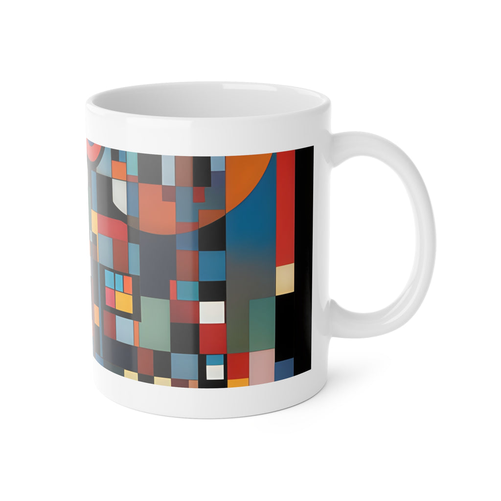 Abstract Reverie Mug by JB Studio â€” close-up detail of artwork