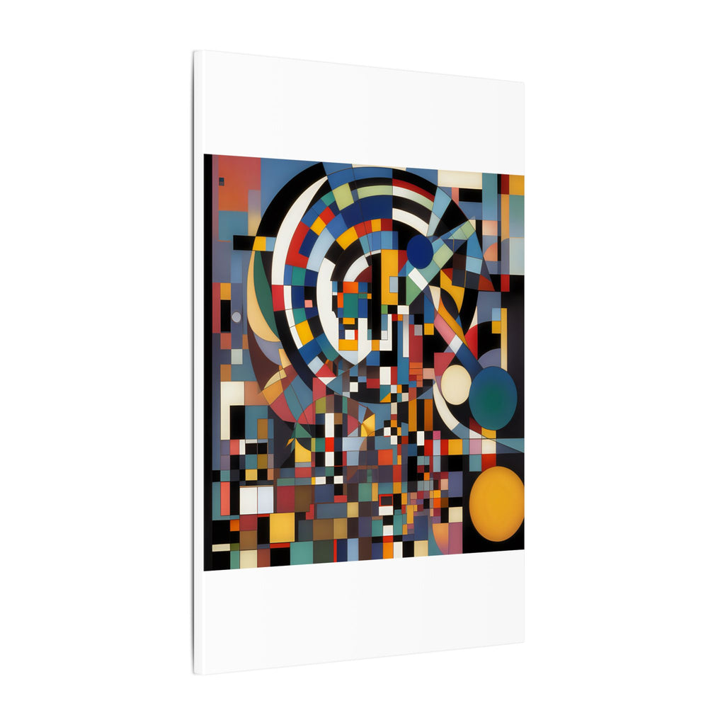 Abstract Reverie #9 gallery-wrapped canvas print â€” color wave abstract in indigo and rose, JB Studio â€” view 194