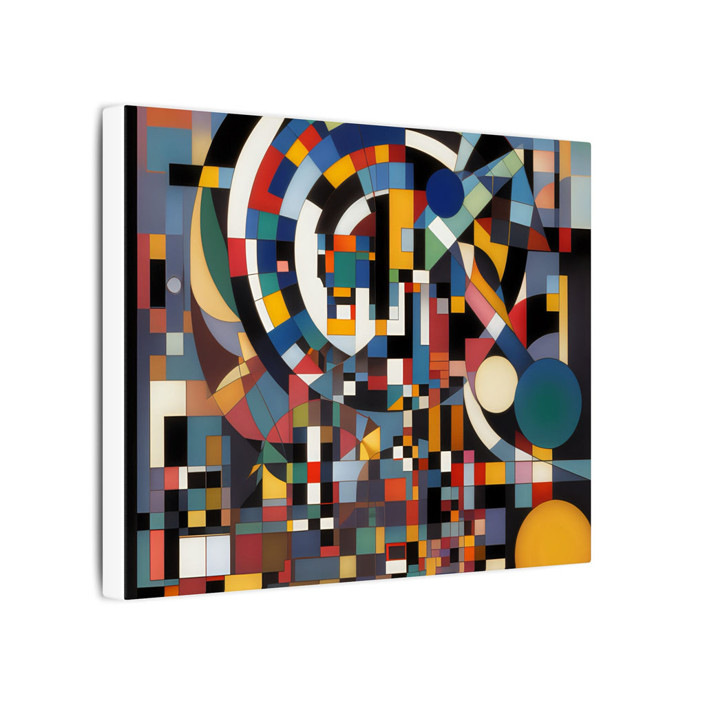 Abstract Reverie #9 gallery-wrapped canvas print â€” color wave abstract in indigo and rose, JB Studio â€” view 149