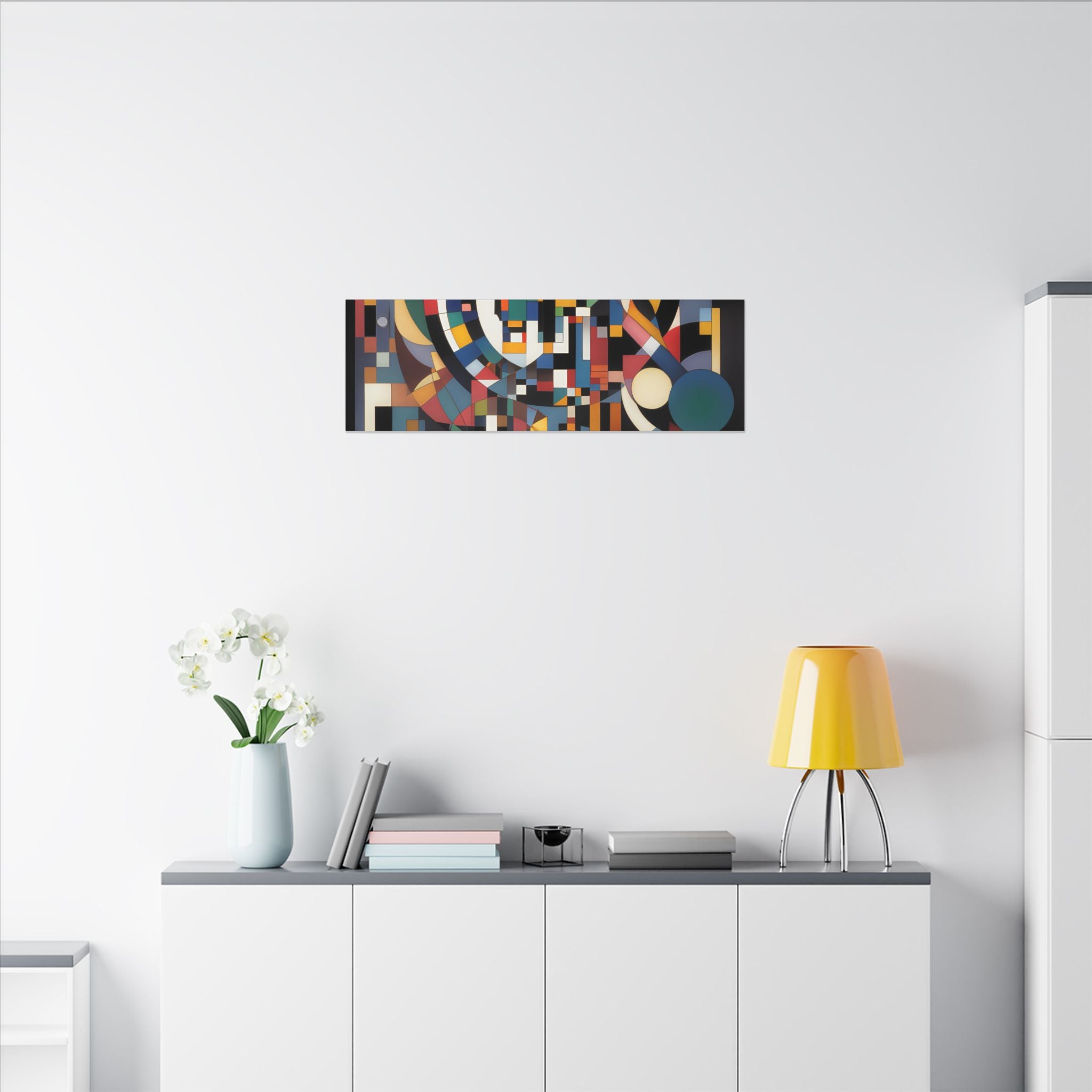 Abstract Reverie #9 gallery-wrapped canvas print â€” color wave abstract in indigo and rose, JB Studio â€” view 226