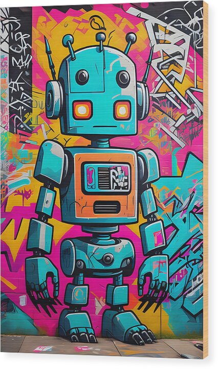 Circuit Splendor Wood Print by JB Studio â€” main product image