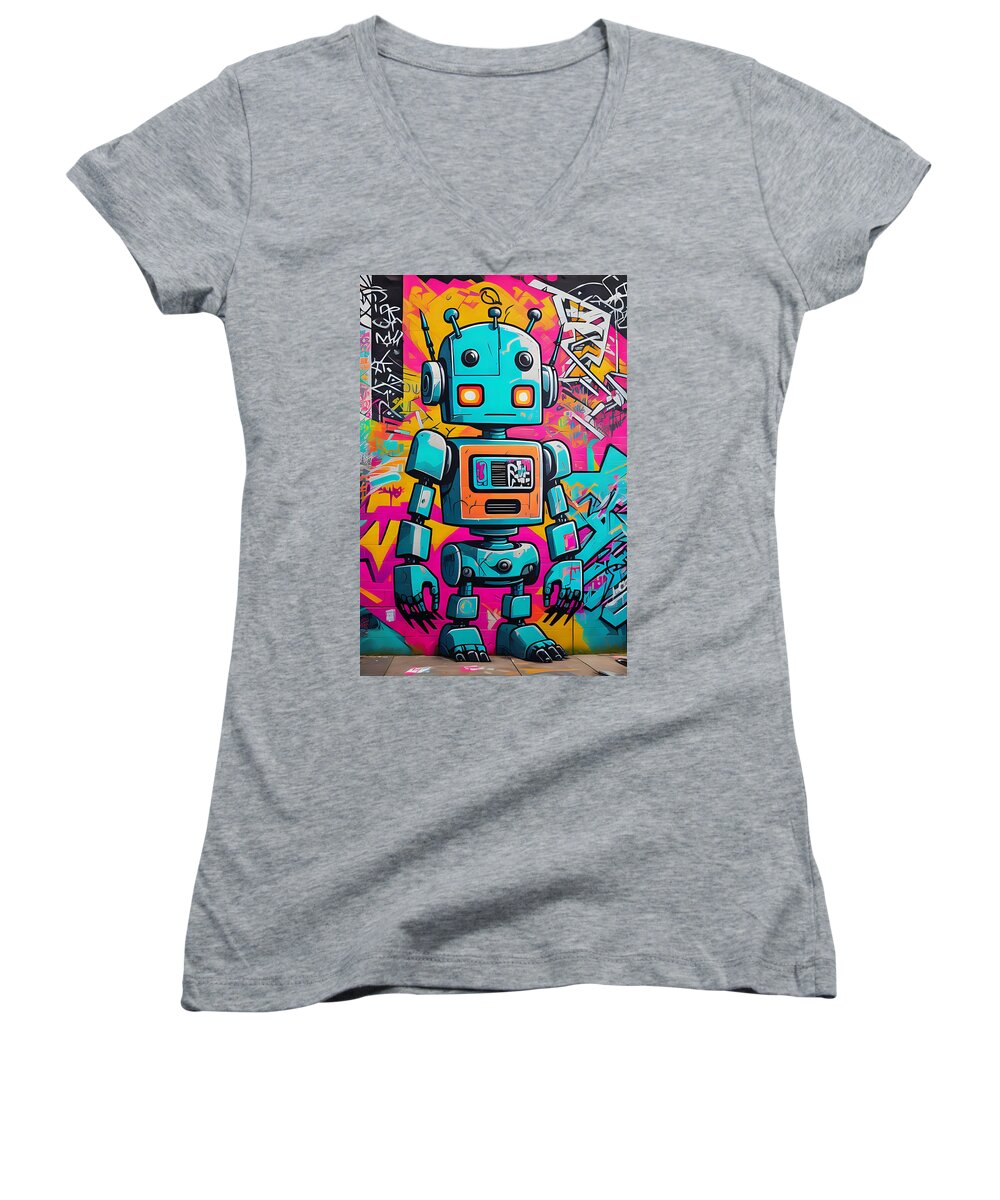 Circuit Splendor Women's V-Neck T-Shirt by JB Studio â€” main product image