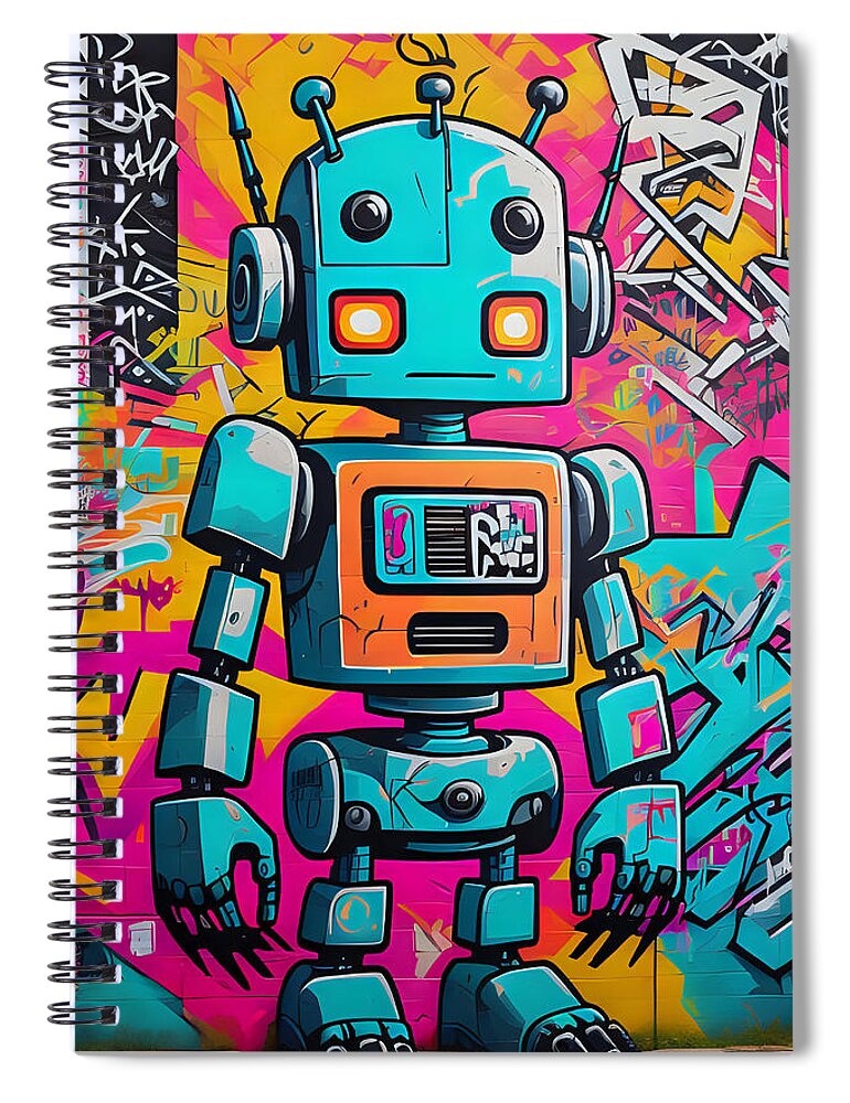 Circuit Splendor Spiral Notebook by JB Studio â€” main product image