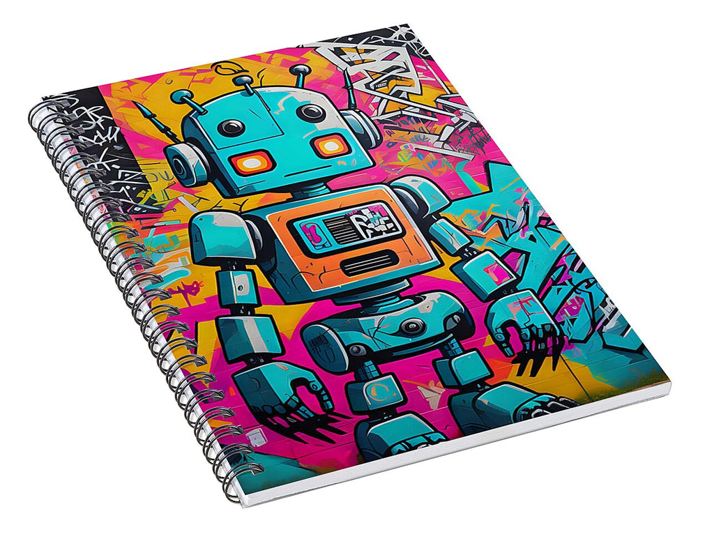Circuit Splendor Spiral Notebook by JB Studio â€” alternate angle view