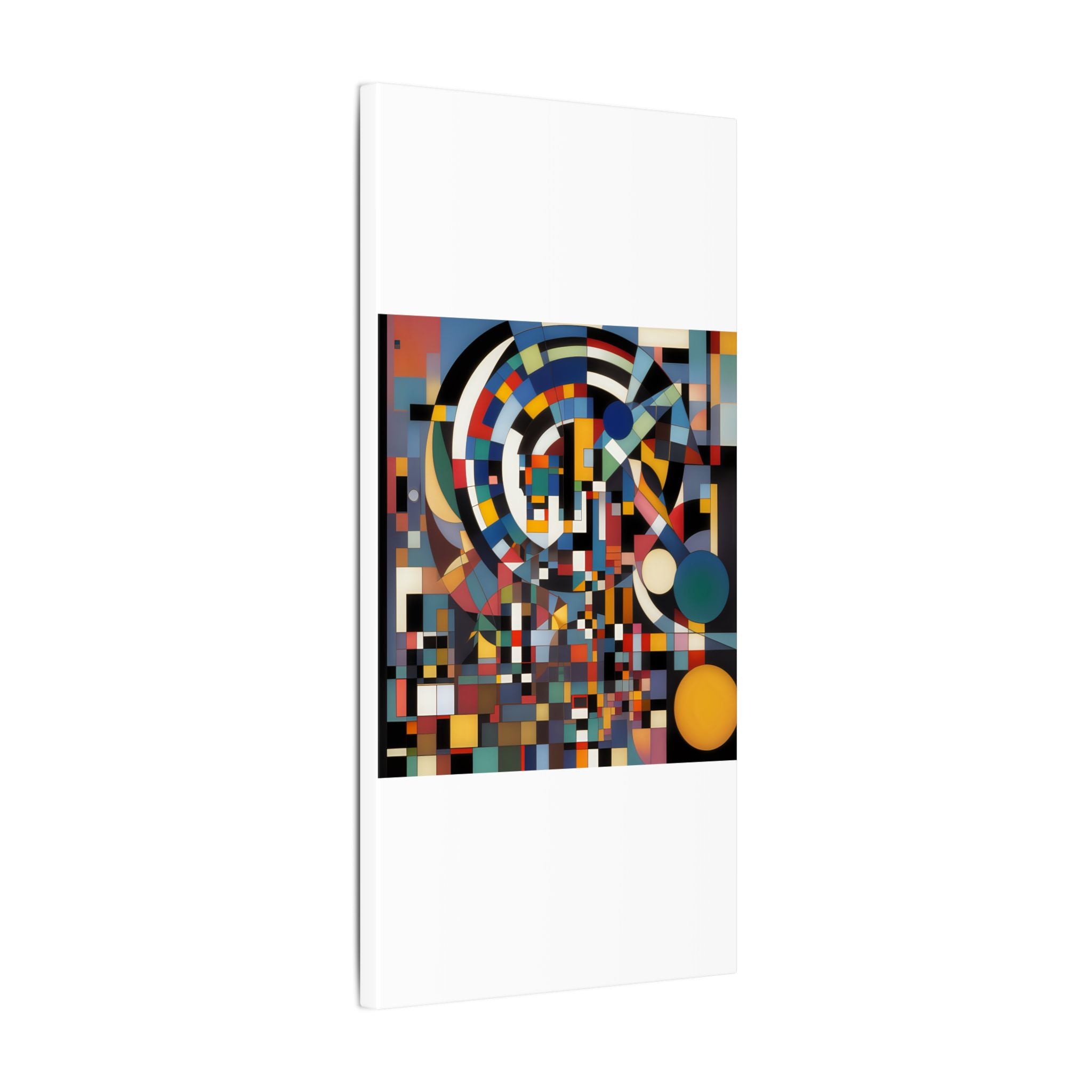Abstract Reverie #9 gallery-wrapped canvas print â€” color wave abstract in indigo and rose, JB Studio â€” view 131