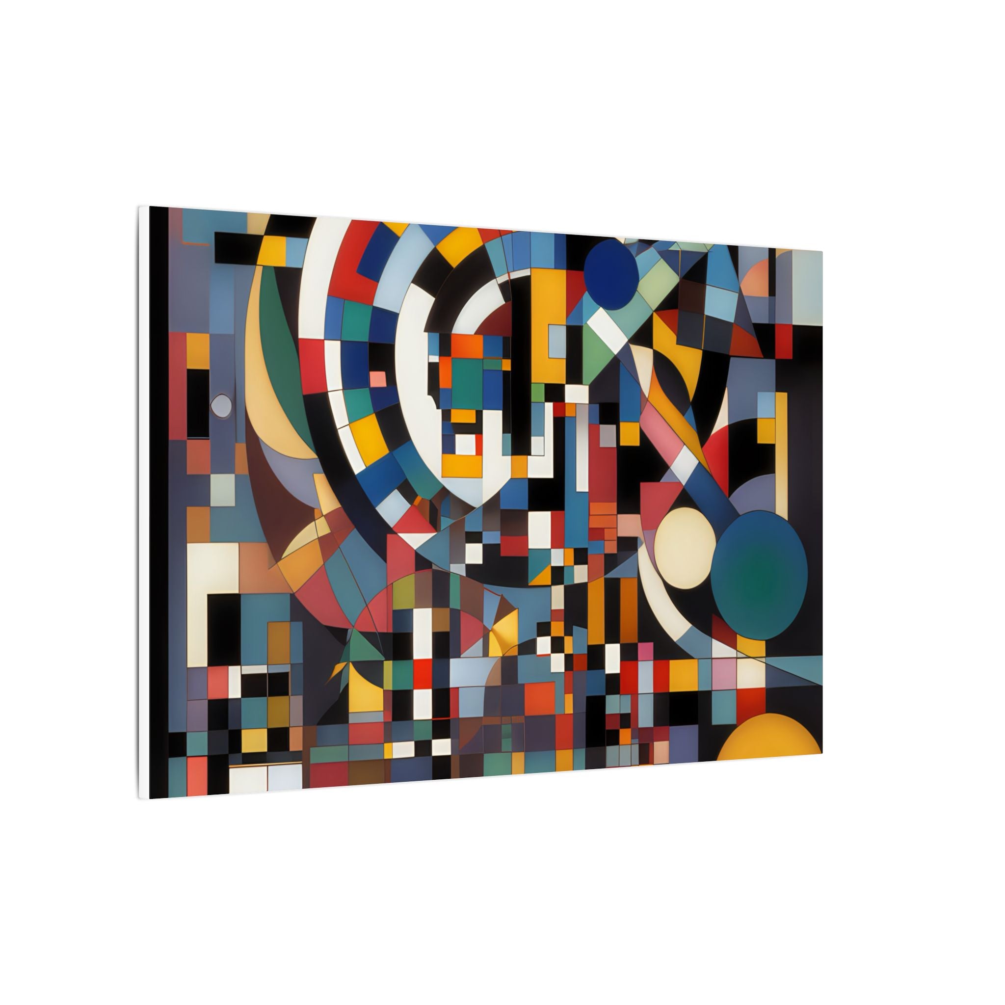 Abstract Reverie #9 gallery-wrapped canvas print â€” color wave abstract in indigo and rose, JB Studio â€” view 71