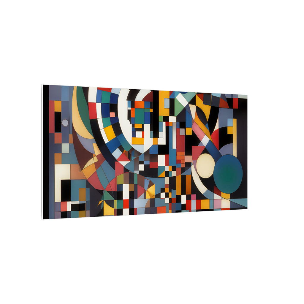Abstract Reverie #9 gallery-wrapped canvas print â€” color wave abstract in indigo and rose, JB Studio â€” view 89