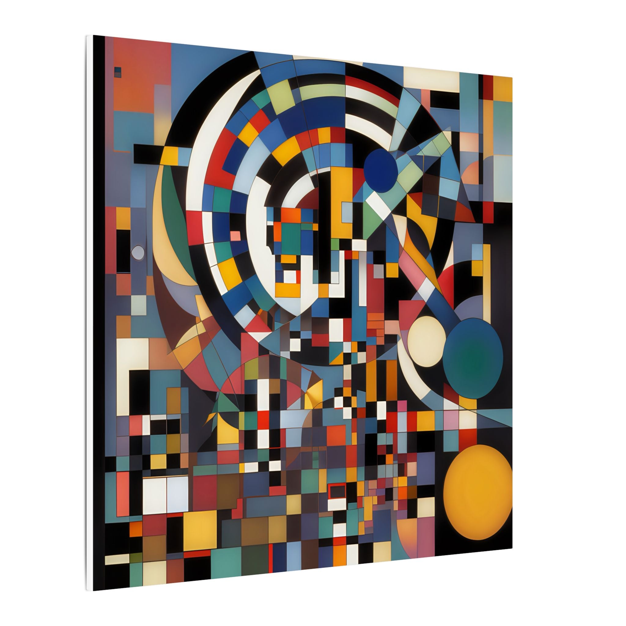 Abstract Reverie #9 gallery-wrapped canvas print â€” color wave abstract in indigo and rose, JB Studio â€” view 113