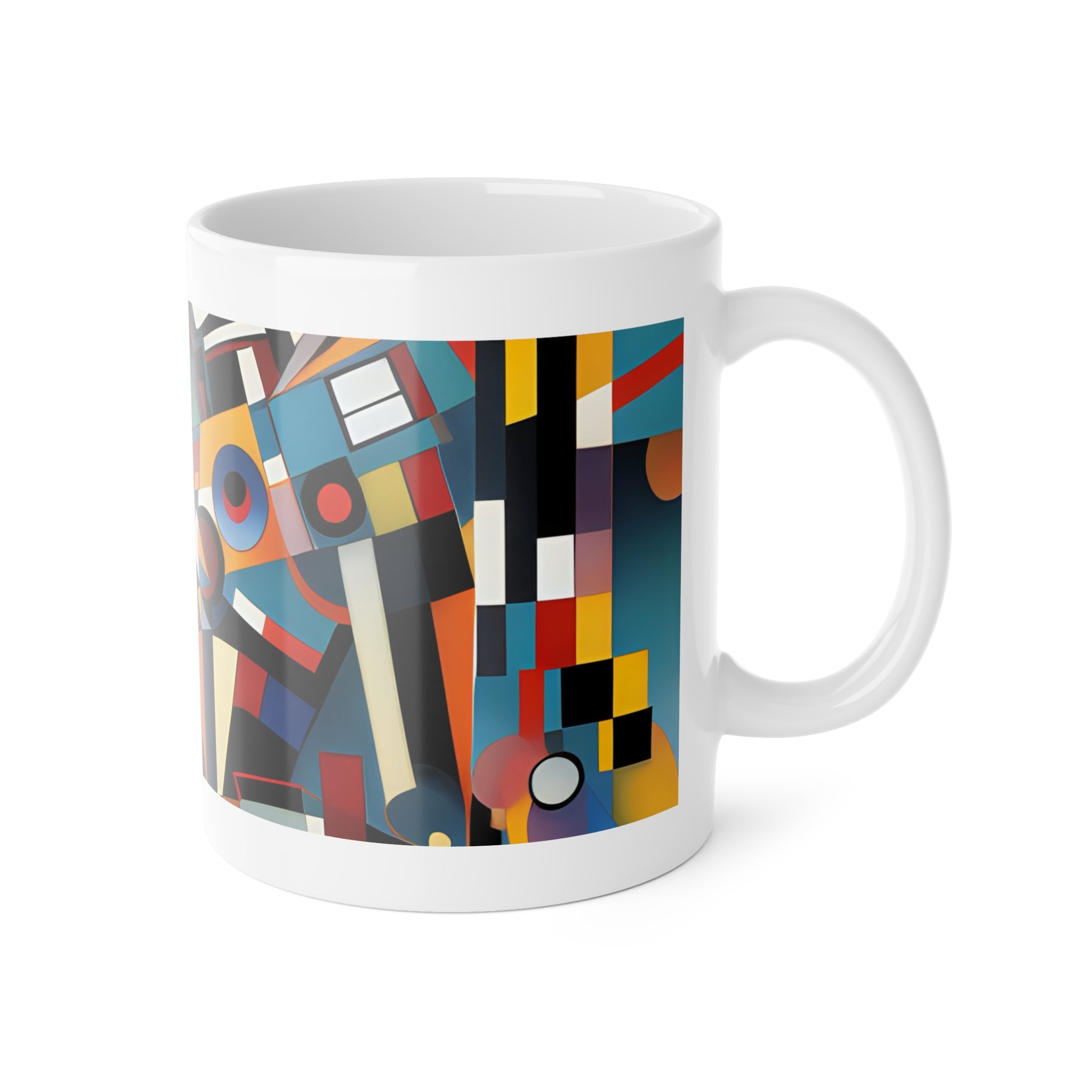 Abstract Reverie Mug by JB Studio â€” close-up detail of artwork