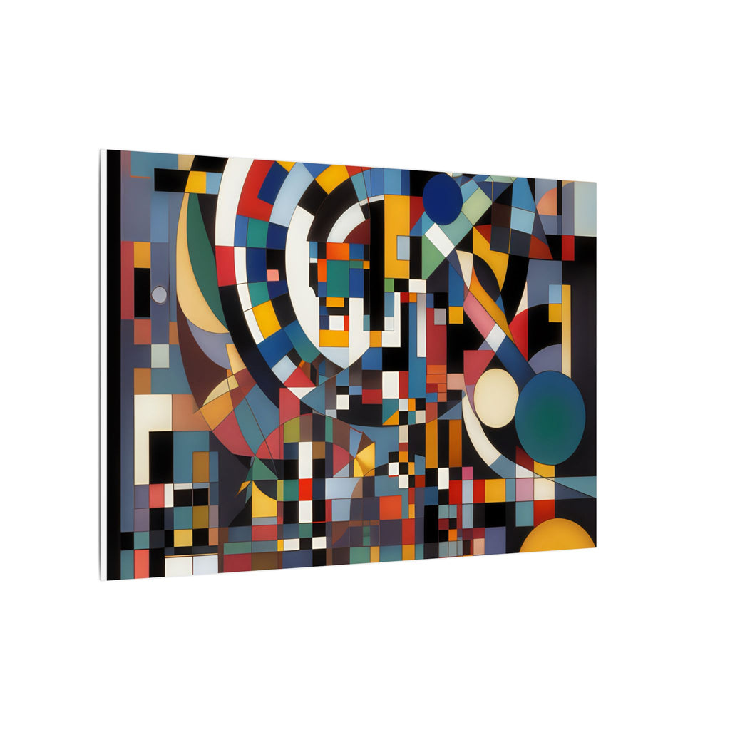Abstract Reverie #9 gallery-wrapped canvas print â€” color wave abstract in indigo and rose, JB Studio â€” view 218