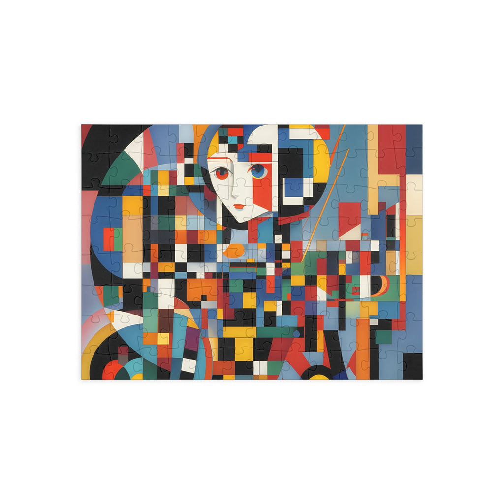 Abstract Reverie Jigsaw Puzzle by JB Studio â€” lifestyle in-room view