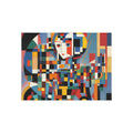 Abstract Reverie Jigsaw Puzzle by JB Studio â€” lifestyle in-room view