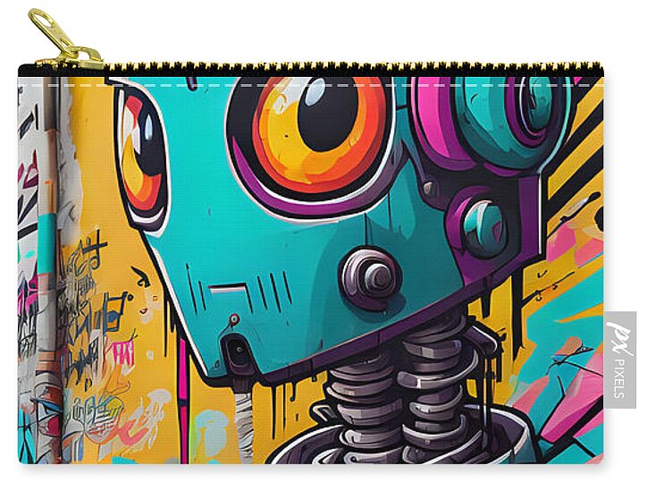 Circuit Splendor Zip Pouch by JB Studio â€” main product image