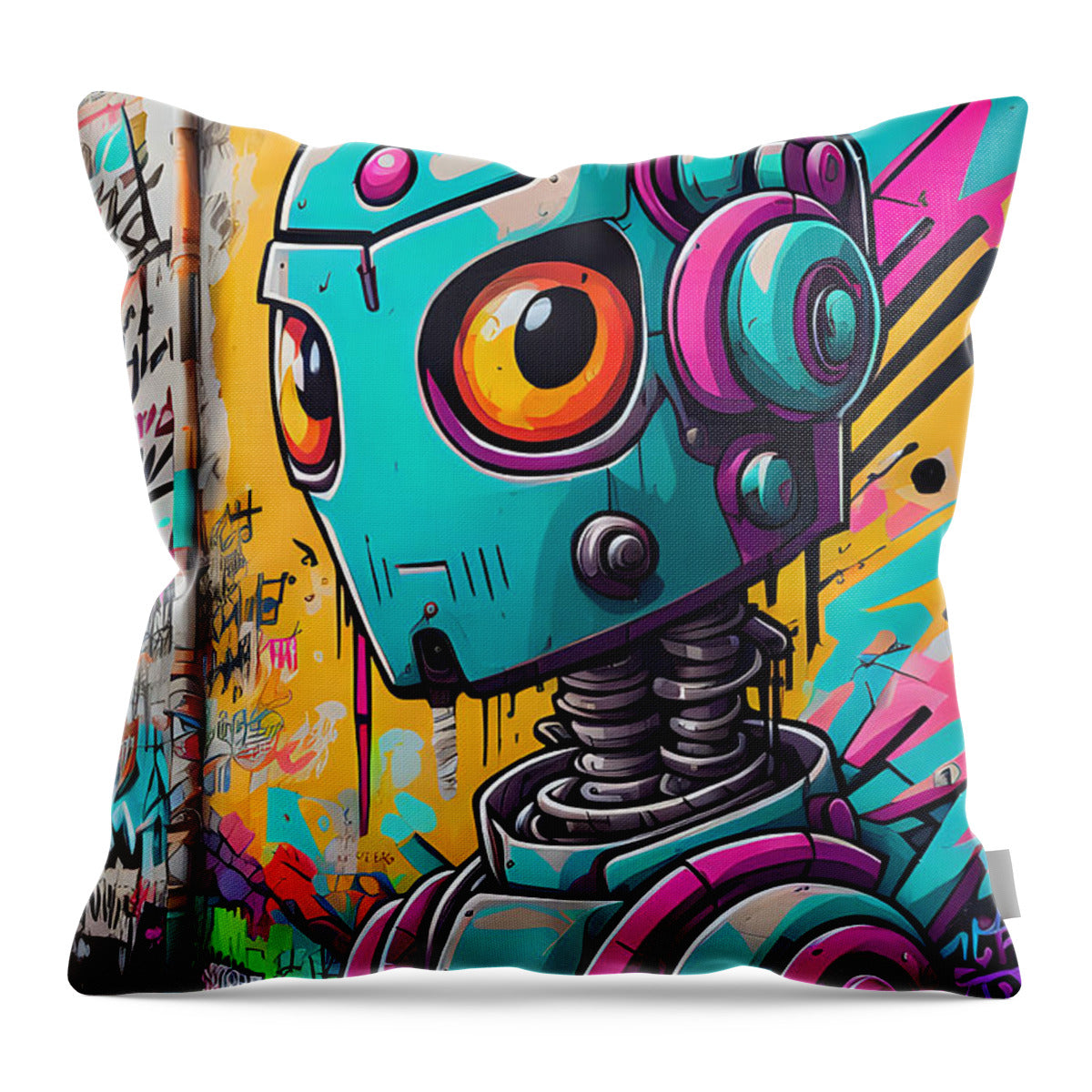Circuit Splendor Throw Pillow by JB Studio â€” main product image