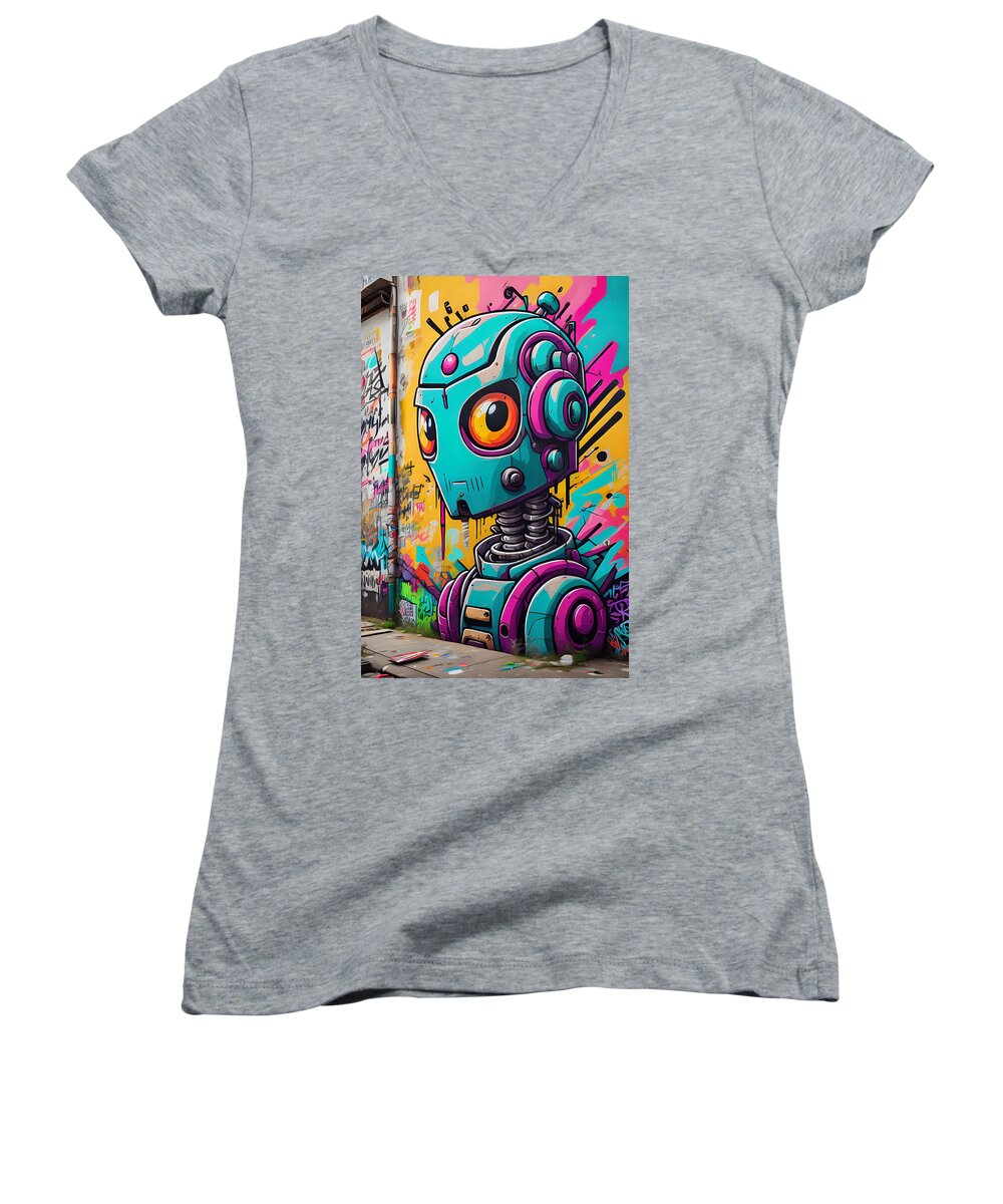 Circuit Splendor Women's V-Neck T-Shirt by JB Studio â€” main product image