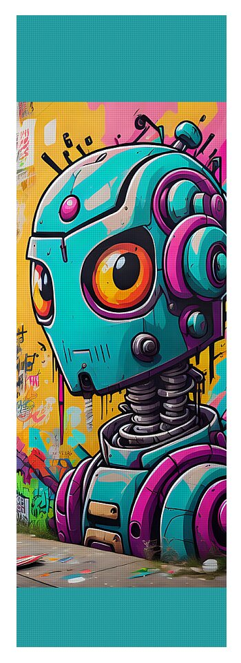 Circuit Splendor Yoga Mat by JB Studio â€” alternate angle view