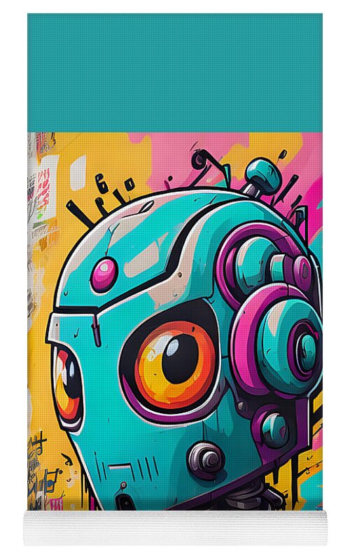 Circuit Splendor Yoga Mat by JB Studio â€” lifestyle in-room view