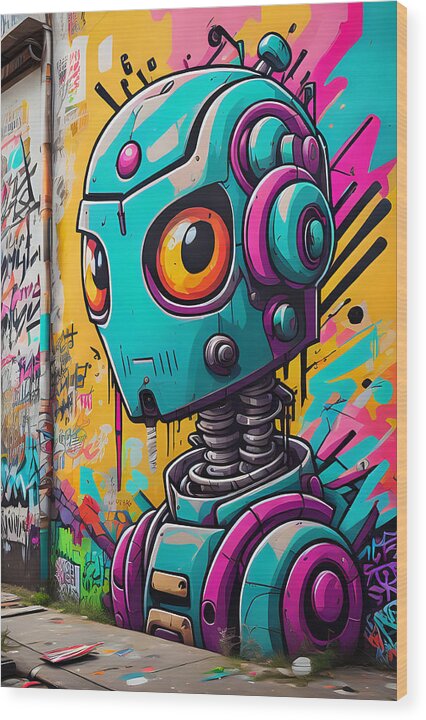 Circuit Splendor Wood Print by JB Studio â€” main product image